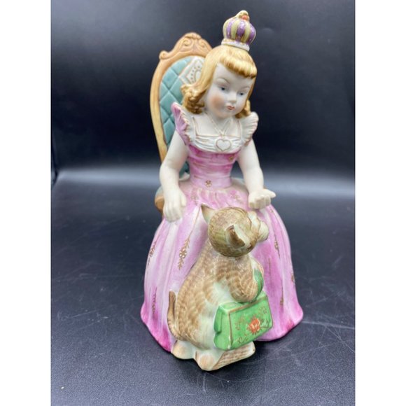 Vintage Ardalt Lenwile China Bisque Porcelain Baby boy w/ Bear 4.5" - Picture 14 of 14